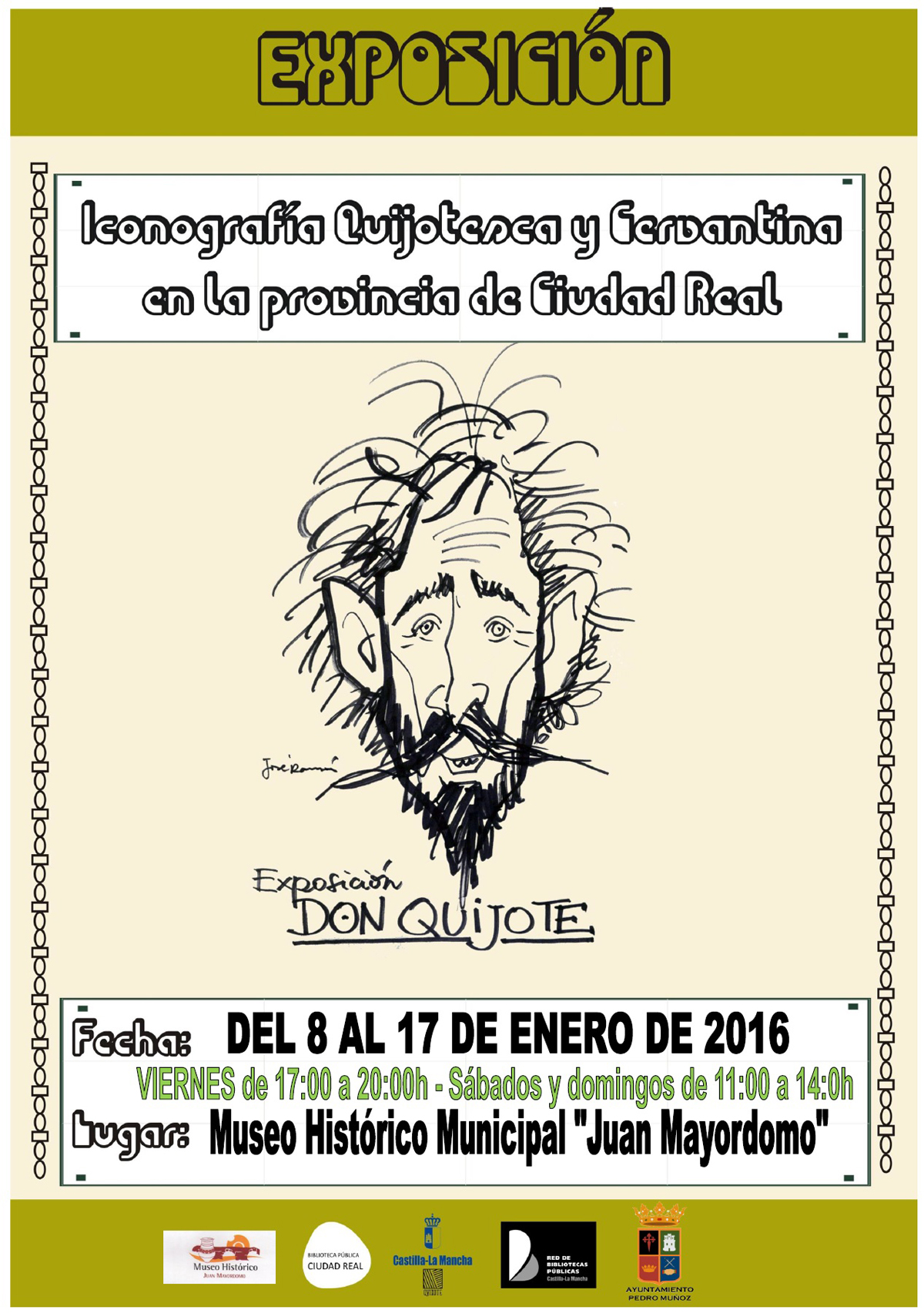 Exposición iconografía sobre el Quijote en Pedro Muñoz para abrir el año en lo cultural