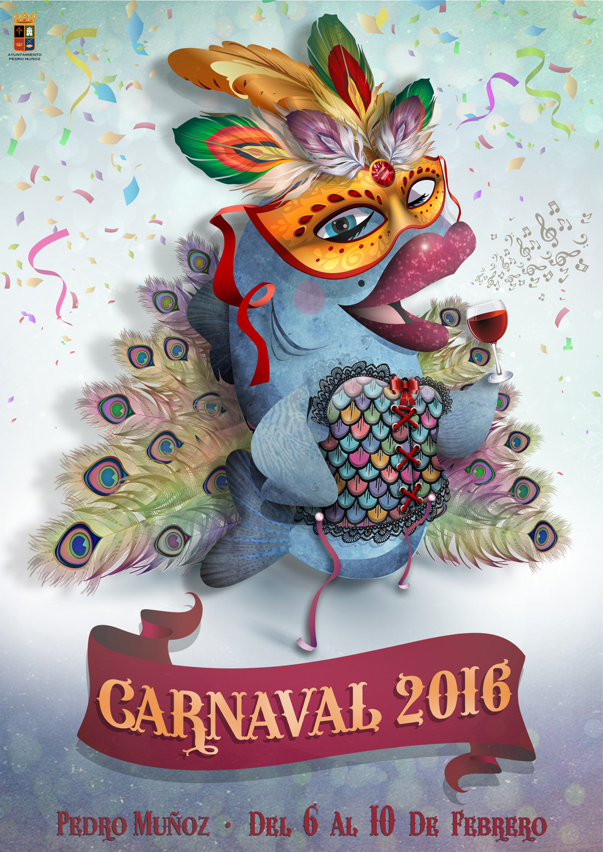 Cartel Oficial del Carnaval 2016 de Pedro Muñoz