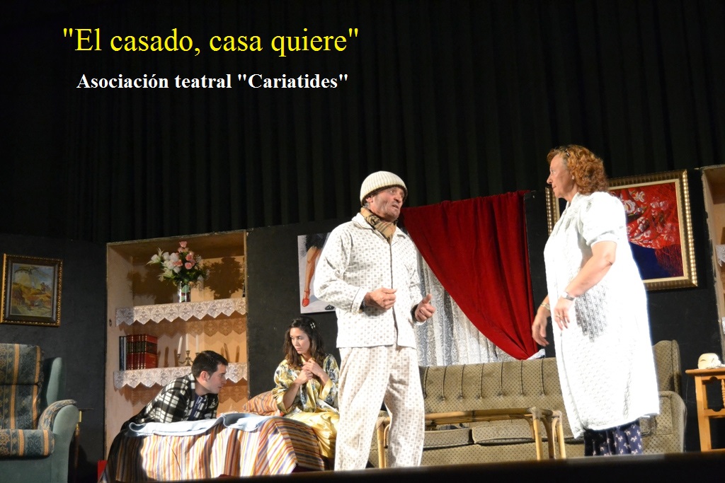 Cariatides Volverá a representar "El casado, casa quiere" en Pedro Muñoz