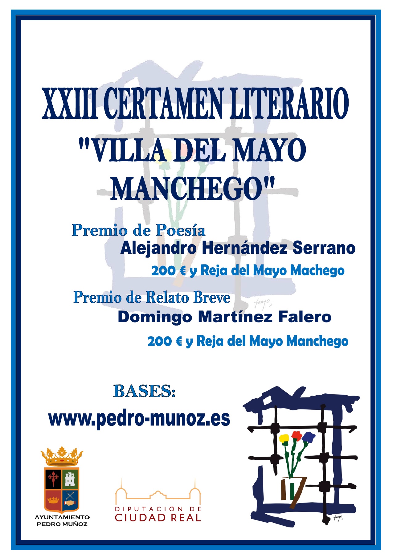 Publicadas las bases de la XXIII edición del certamen literario "Villa del Mayo Manchego"