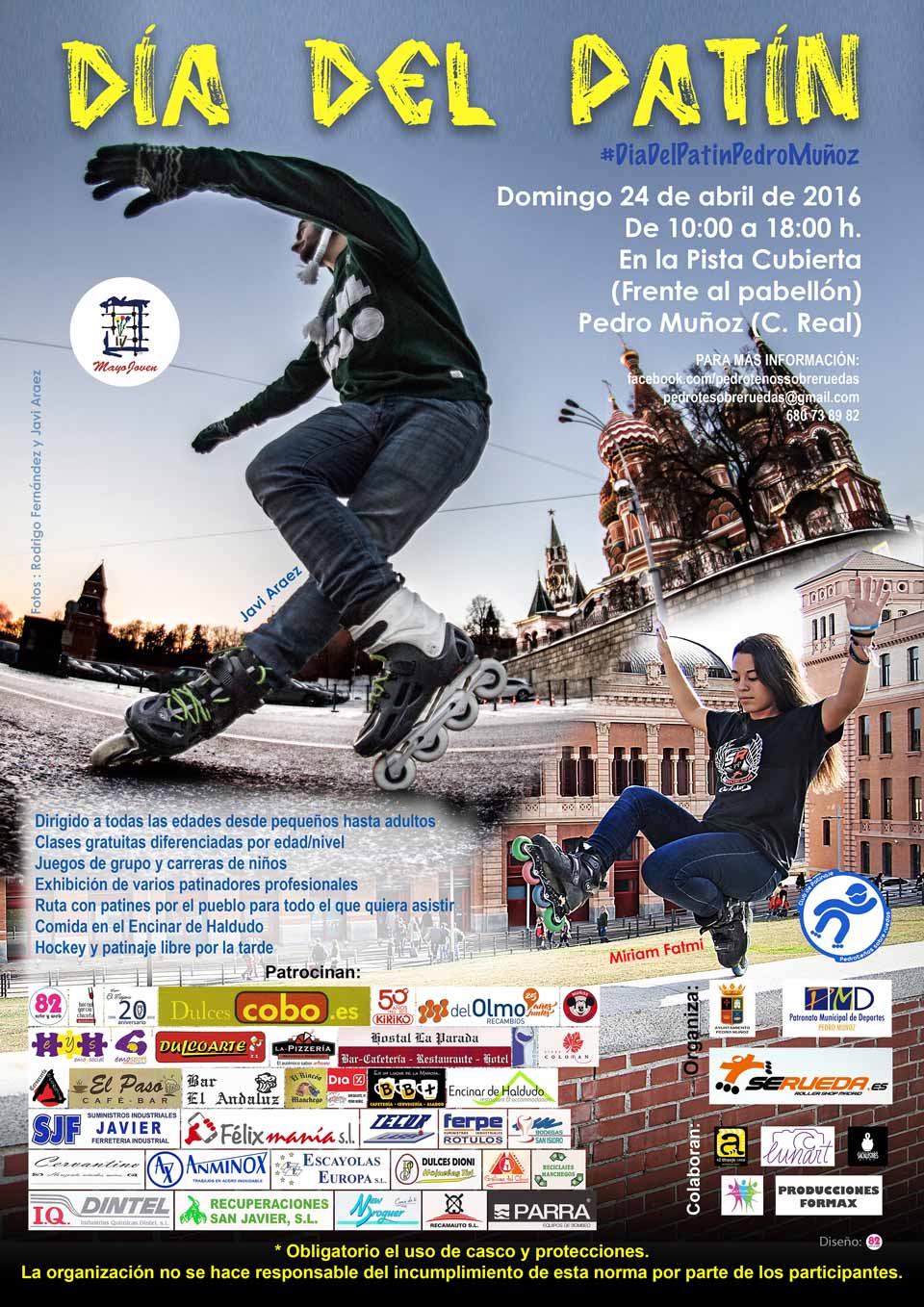 El domingo 24 Pedro Muñoz vivirá el día del patinaje