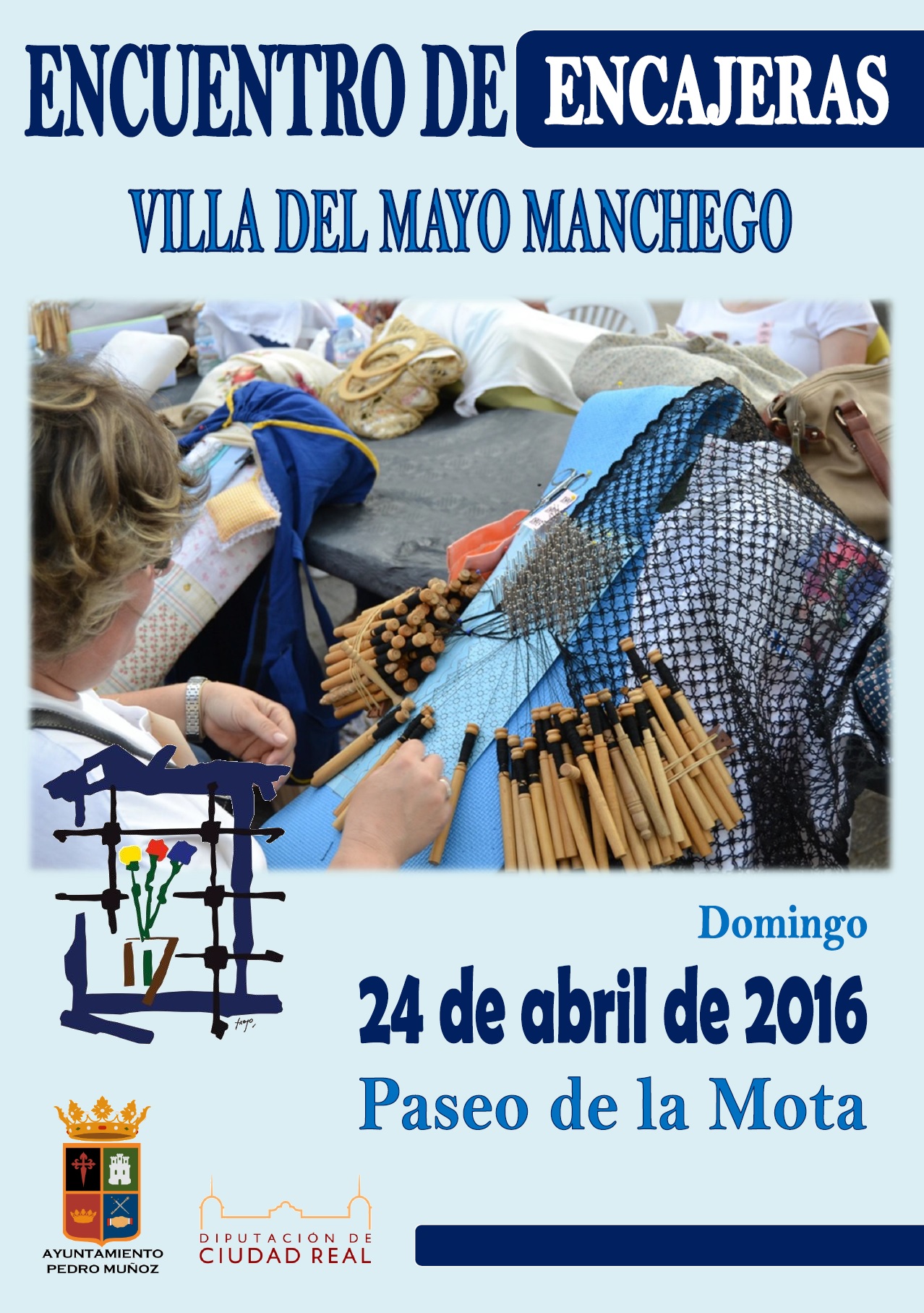 Pedro Muñoz celebrará la décima edición de su encuentro de encajeras "Villa del Mayo Manchego"