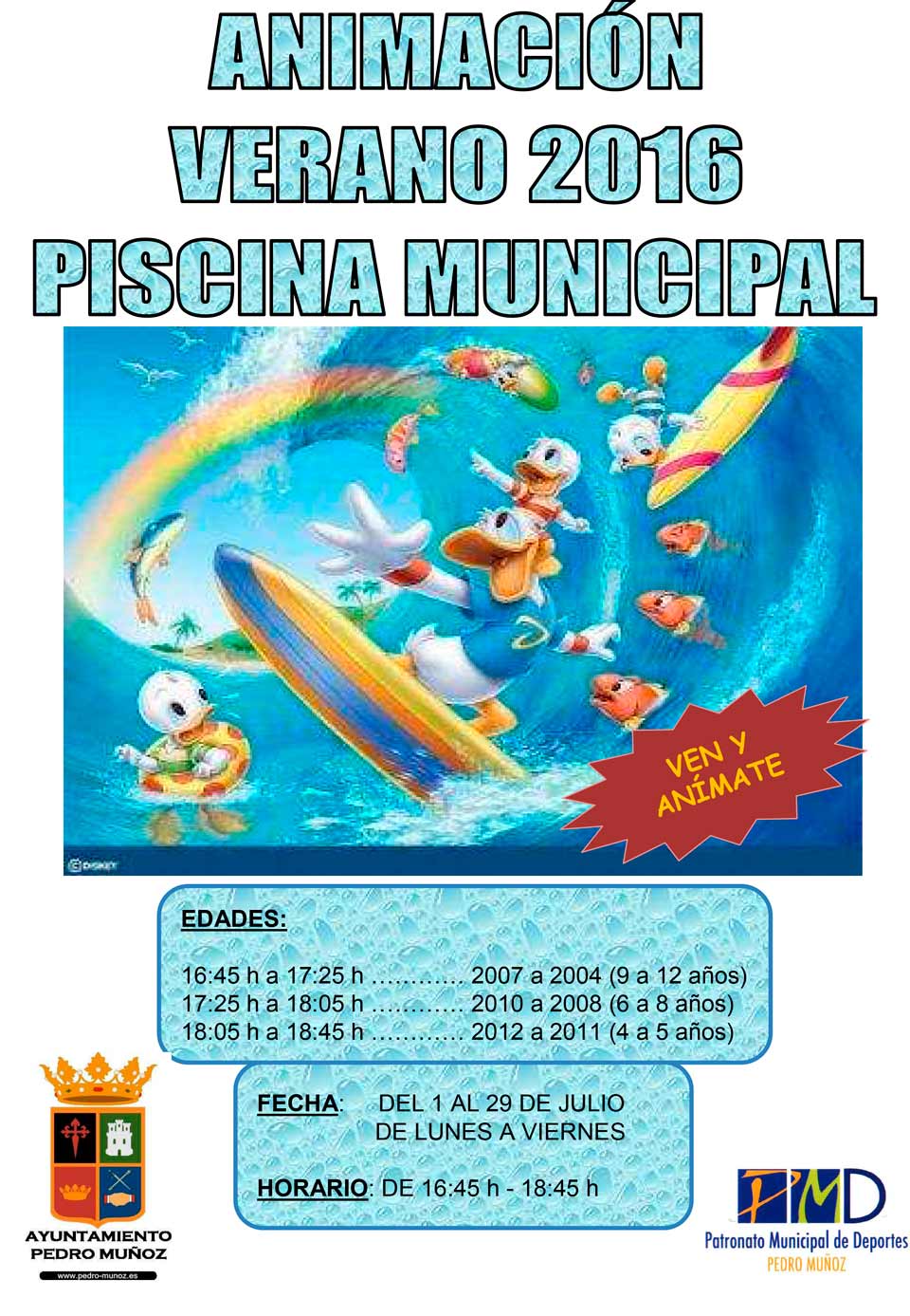 Animación verano 2016 piscina municipal