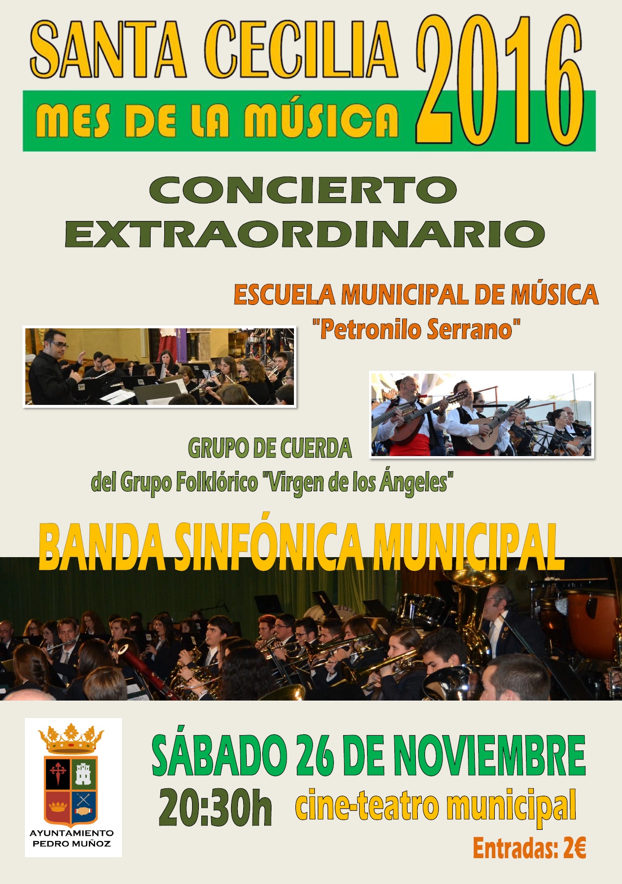 Un concierto extraordinario de música popular y clásica pondrá broche de oro al mes de la música en Pedro Muñoz