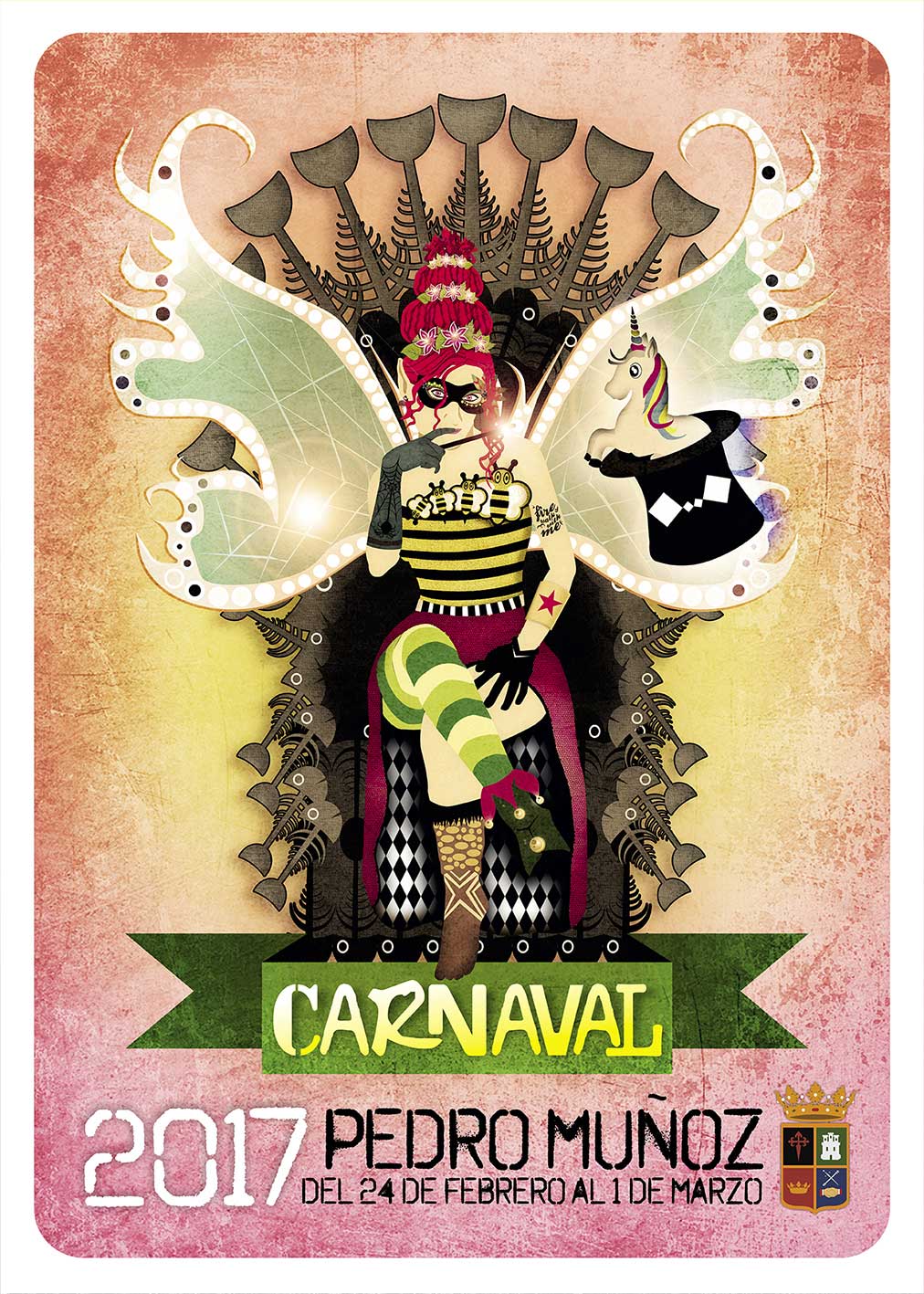 El cartel bajo el lema “CARNAVAL MÁGICO” de Fatima García Rosado será imagen del Carnaval de Pedro Muñoz